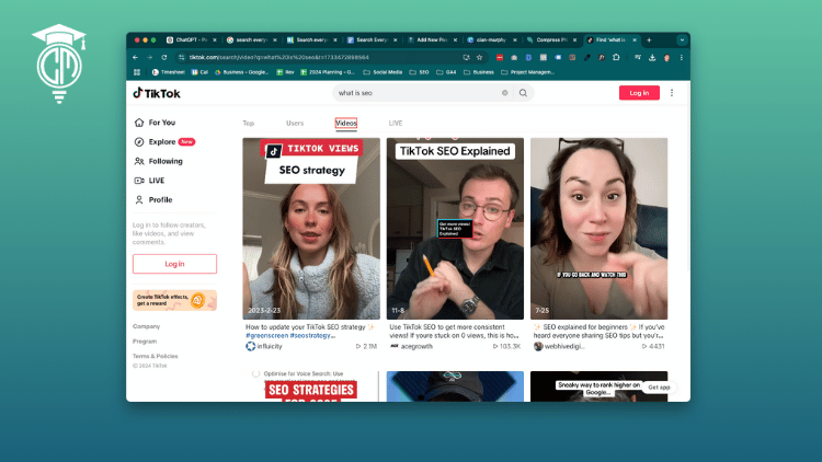 people are now optimising for tiktok and social 